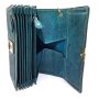 Waiters wallet made from real water buffalo leather with chain green