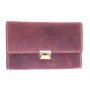 Waiters wallet made from real water buffalo leather with chain pink