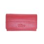 Ladies wallet made from real water buffalo leather red