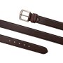 Genuine leather belt 4 cm wide, length 90,100,110,120 cm 6 pieces dark brown