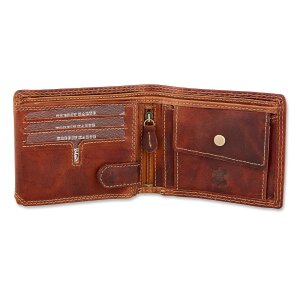 High quality wallet made from real leather with truck motif