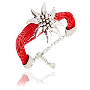 Bracelet with edelweiss pendant