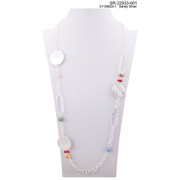 Necklace with round pendants