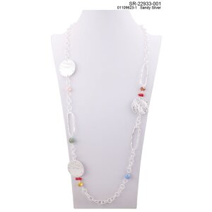 Necklace with round pendants