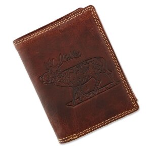 High quality and robust wallet made of water buffalo...
