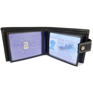 Tillberg wallet made from real vintage leather with crocodile motif