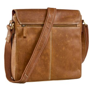 Tillburry real leather shoulder bag tan