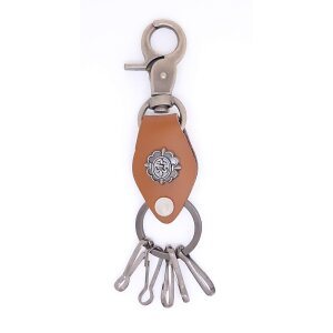 Key ring pendant with fleur de lille motife