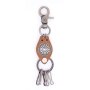 Key ring pendant with blossom motif