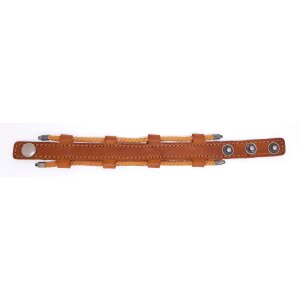 Leather bracelet with cords