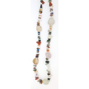 Agate necklace 136 cm