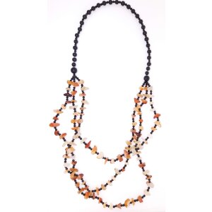 Necklace with semi precious stones