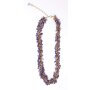 Necklace with gemstones purple