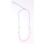 Necklace with gemstones pink