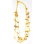 Necklace with gemstones yellow