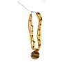Necklace with tiger eye pendant