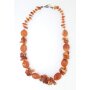 Necklace with gemstones orange