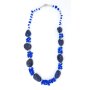 Necklace with gemstones blue