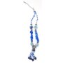 Ypsilon necklace with blue gemstones
