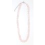 Necklace with artificial pearls pink