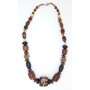 Necklace with wooden beads