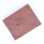 Wild Real Leder!!! mens wallet made from real leather reddish brown