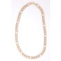 Curb necklace 55 cm long 1,10 cm wide gold