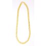 Curb necklace 55 cm long 1,2 cm wide gold