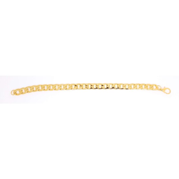 Curb bracelet 23 cm long 0,95 cm wide gold