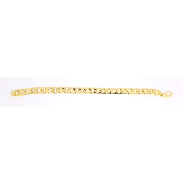 Curb bracelet 22 cm long 0,95 cm wide gold