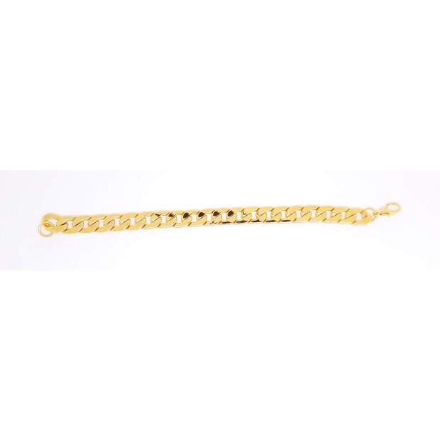 Curb bracelet 22 cm long 1,20 cm wide gold