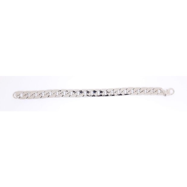 Curb bracelet 22 cm long 1,20 cm wide silver