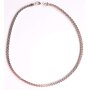 Mens necklace 45 cm long 0,4 cm wide silver