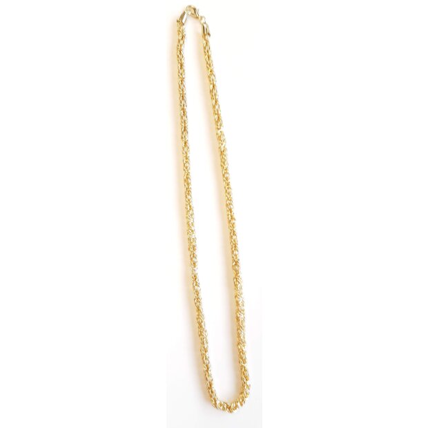 Kings necklace mens necklace 6 mm wide gold 55 cm