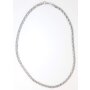 Curb necklace mens necklace 60 cm long 0,6 cm wide silver