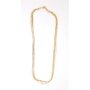 Multirow delicate necklace gold