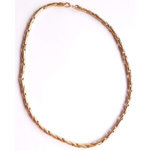 Mens necklace 60 cm long 0,4 cm wide gold