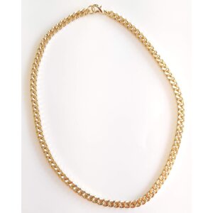Curb necklace mens necklace 45 cm long 0,6 cm wide shiny...