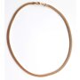 Snake necklace 45 cm long 0,4 cm wide matt gold