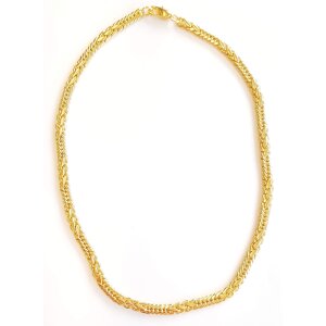 Curb necklace 40 cm long 0,5 cm wide gold