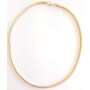 Snake necklace length 45 cm strength 4 mm matt gold