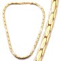 Necklace 45 cm long 0,4 cm wide matt gold