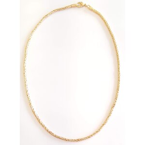 Plait necklace 45 cm long 0,4 cm wide