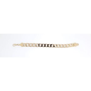 Curb bracelet mens bracelet 22 cm long 1,2 cm wide