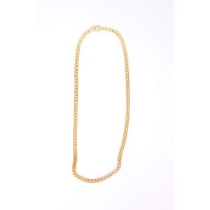 Curb necklace mens necklace 40 cm long 0,4 cm wide gold