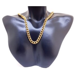 Curb necklace mens necklace 40 cm long 0,4 cm wide gold