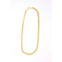 Curb necklace mens necklace 45 cm long 0,6 cm wide gold