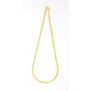 Curb necklace mens necklace 45 cm long 0,4 cm wide shiny gold