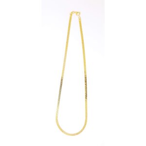Mens necklace 45 cm long 0,4 cm wide shiny gold