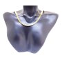 Mens necklace 45 cm long 0,4 cm wide shiny gold
